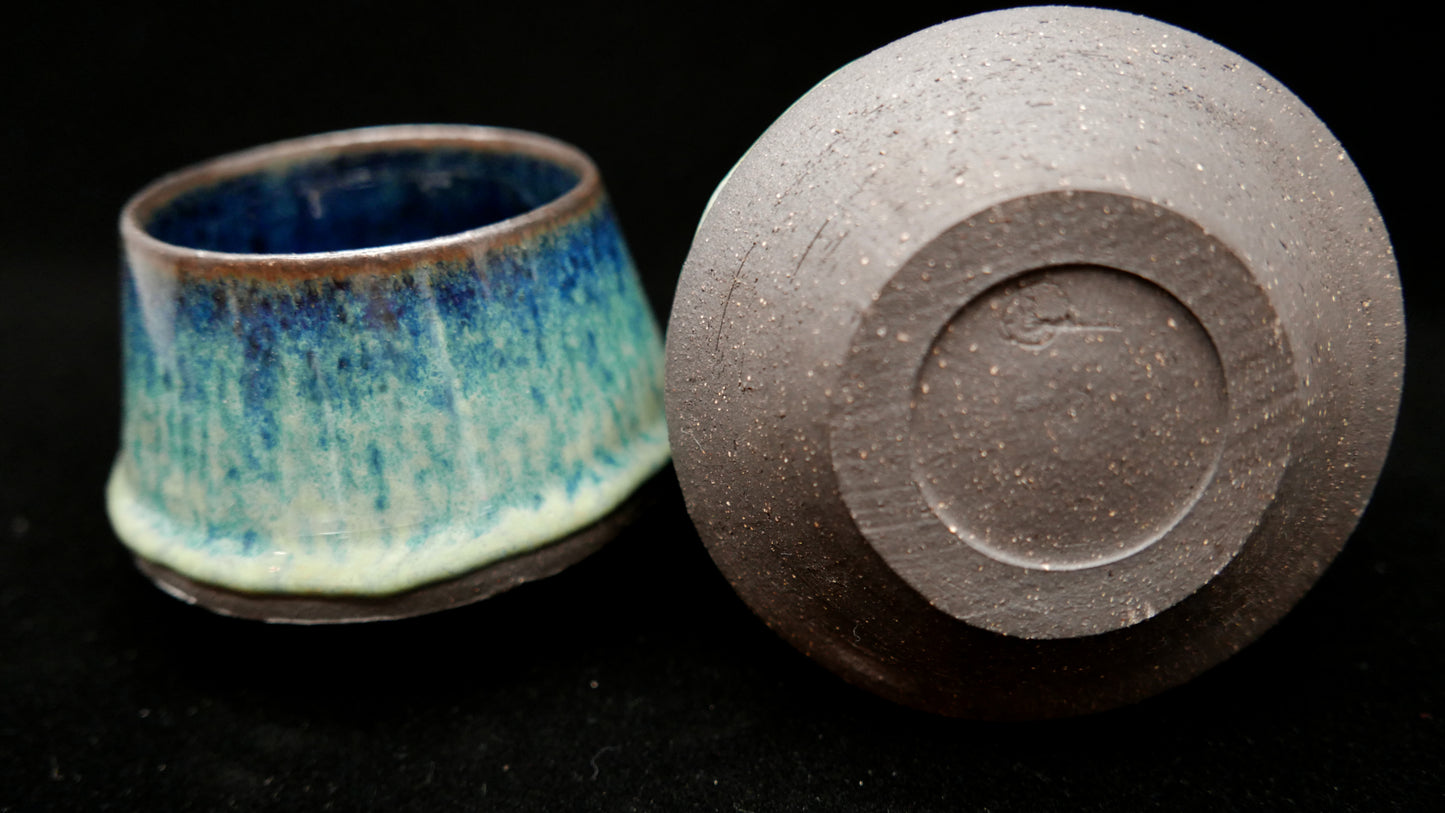 Stemless Goblet (Pair) - Black Sea