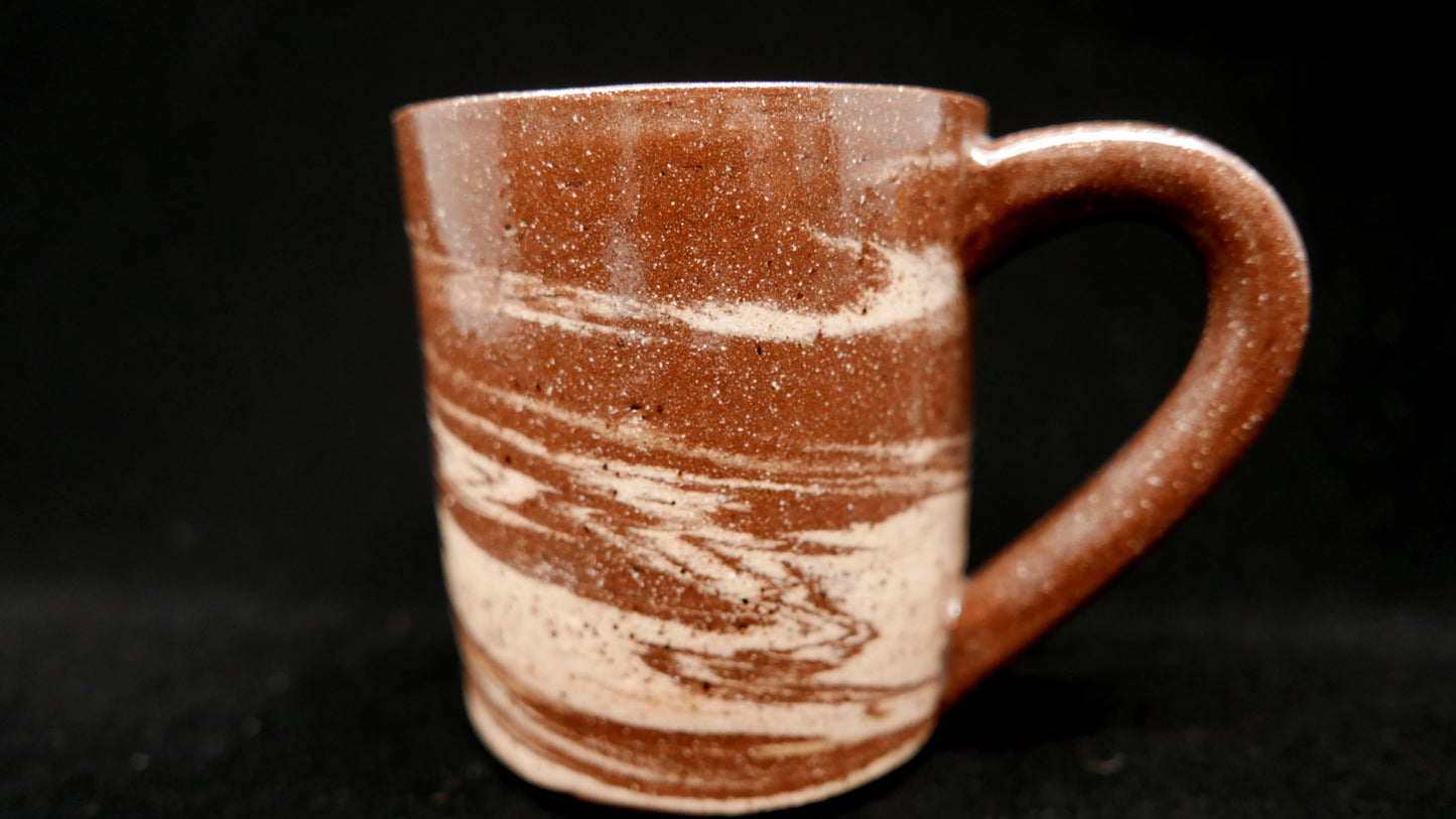 Mug - Red Marbled