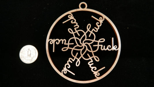 Cursive Fuckflake Ornament