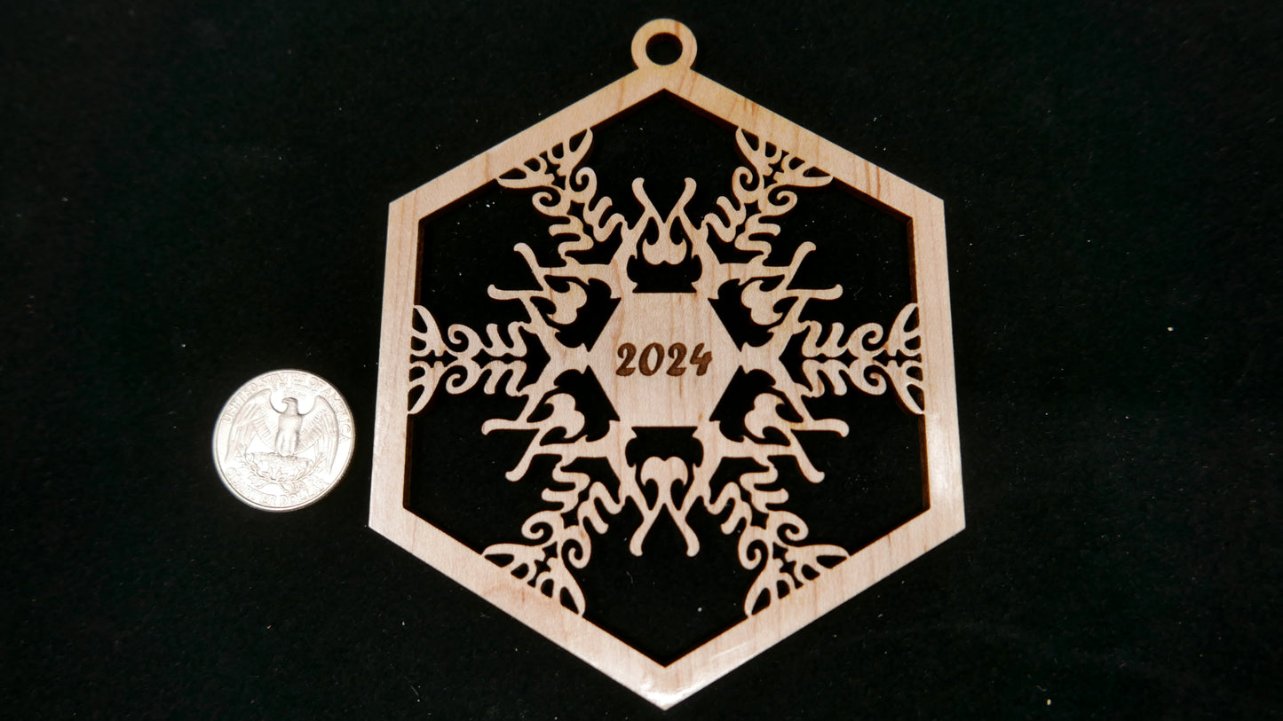 Mirrored Fuckflake Ornament (2024)