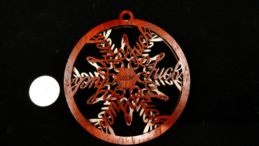 Layered Fuckflake Ornament (2024)