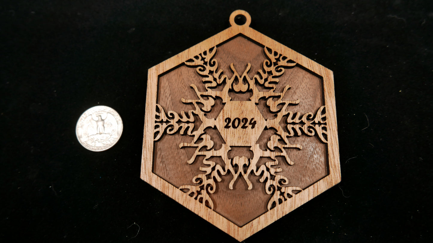 Mirrored Fuckflake Ornament (2024)